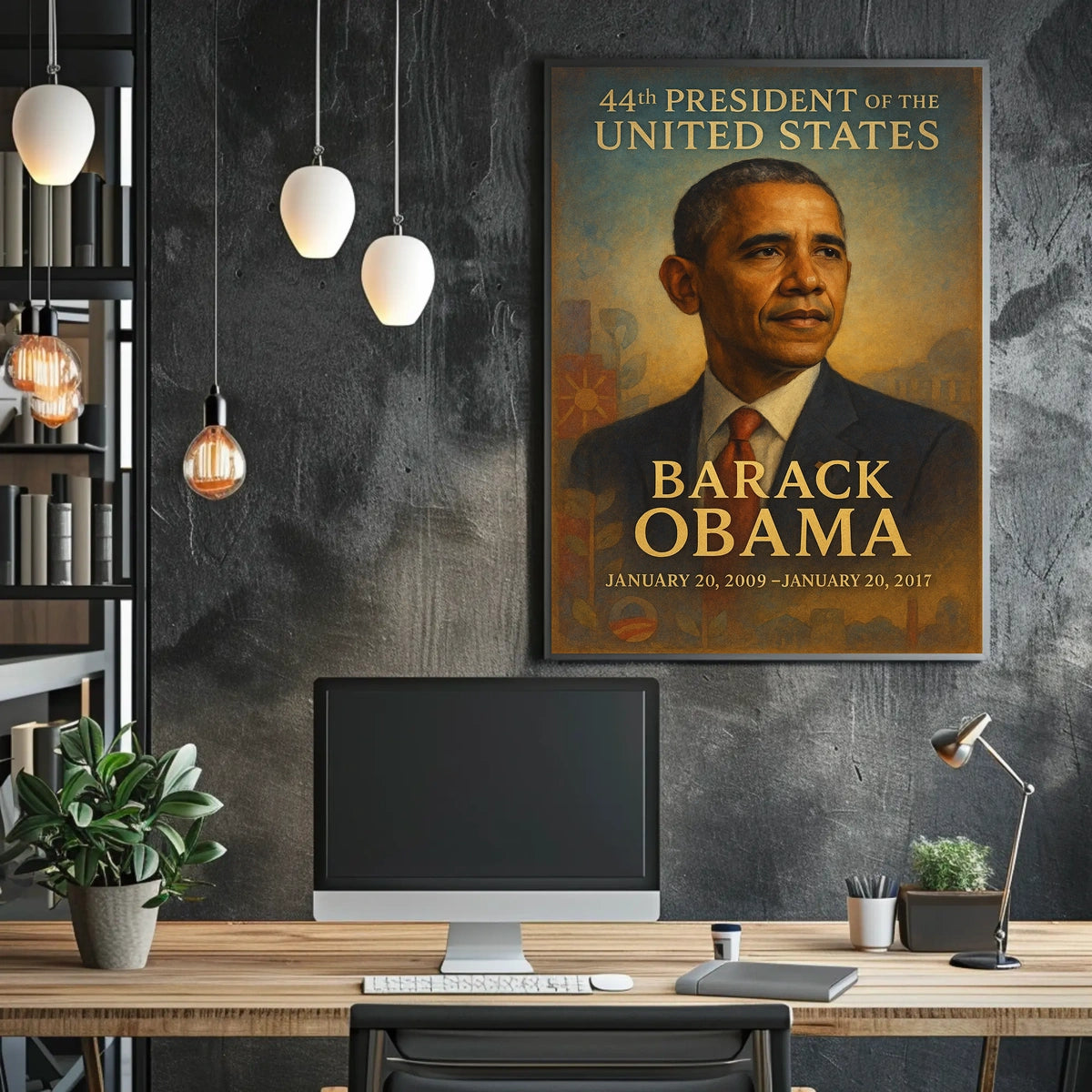 Barack Obama President 44th President Formal Style Poster