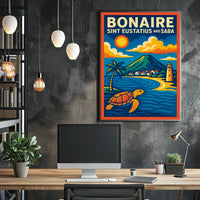 Discover Bonaire, Sint Eustatius, And Poster