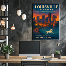 Louisville Where Tradition Meets Innovation Poster