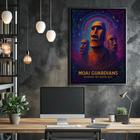 Moai Guardians Echoes Of Rapa Nui Poster