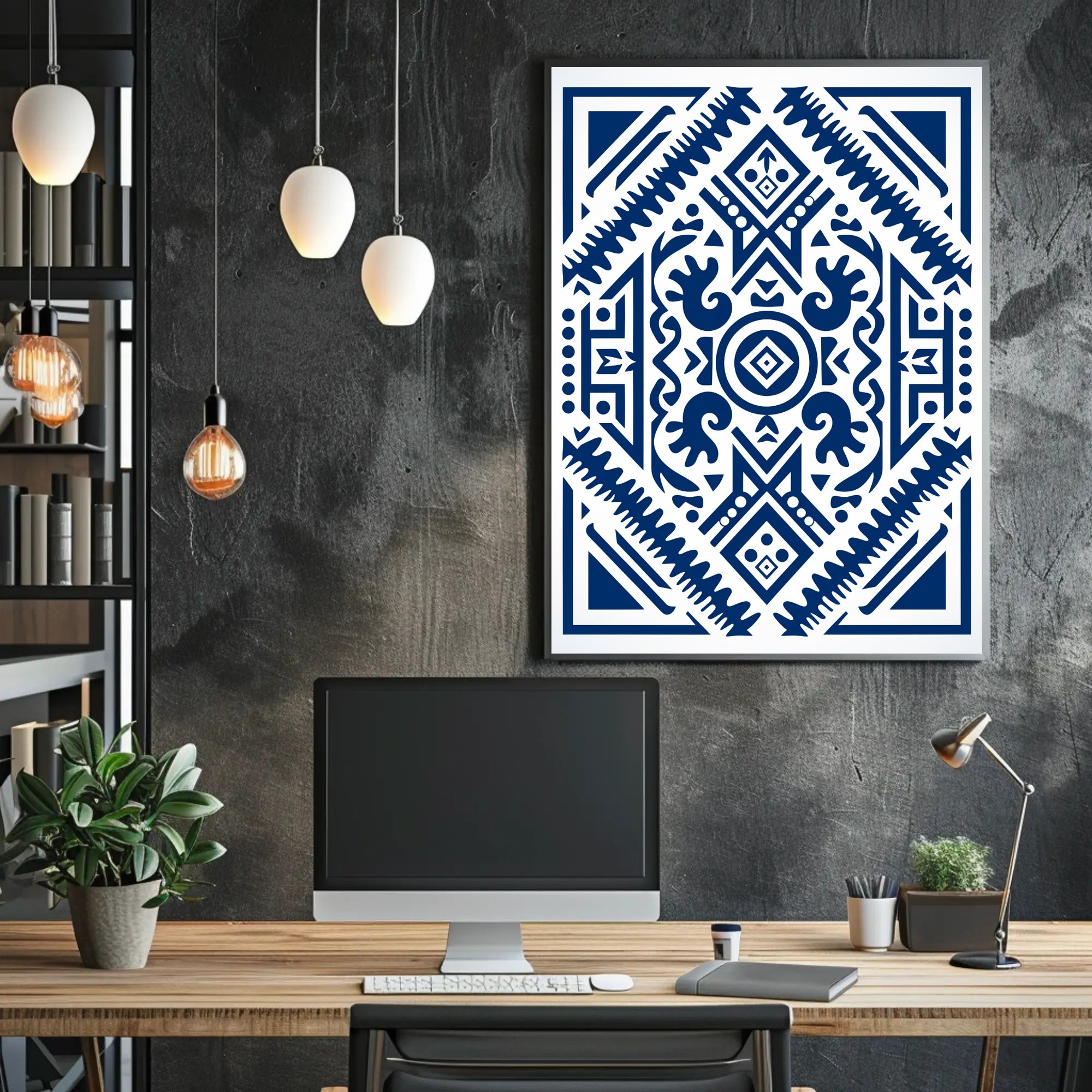 Geometric Abstraction Abstract Poster