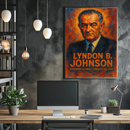 Lyndon B. Johnson Presidential Era Poster