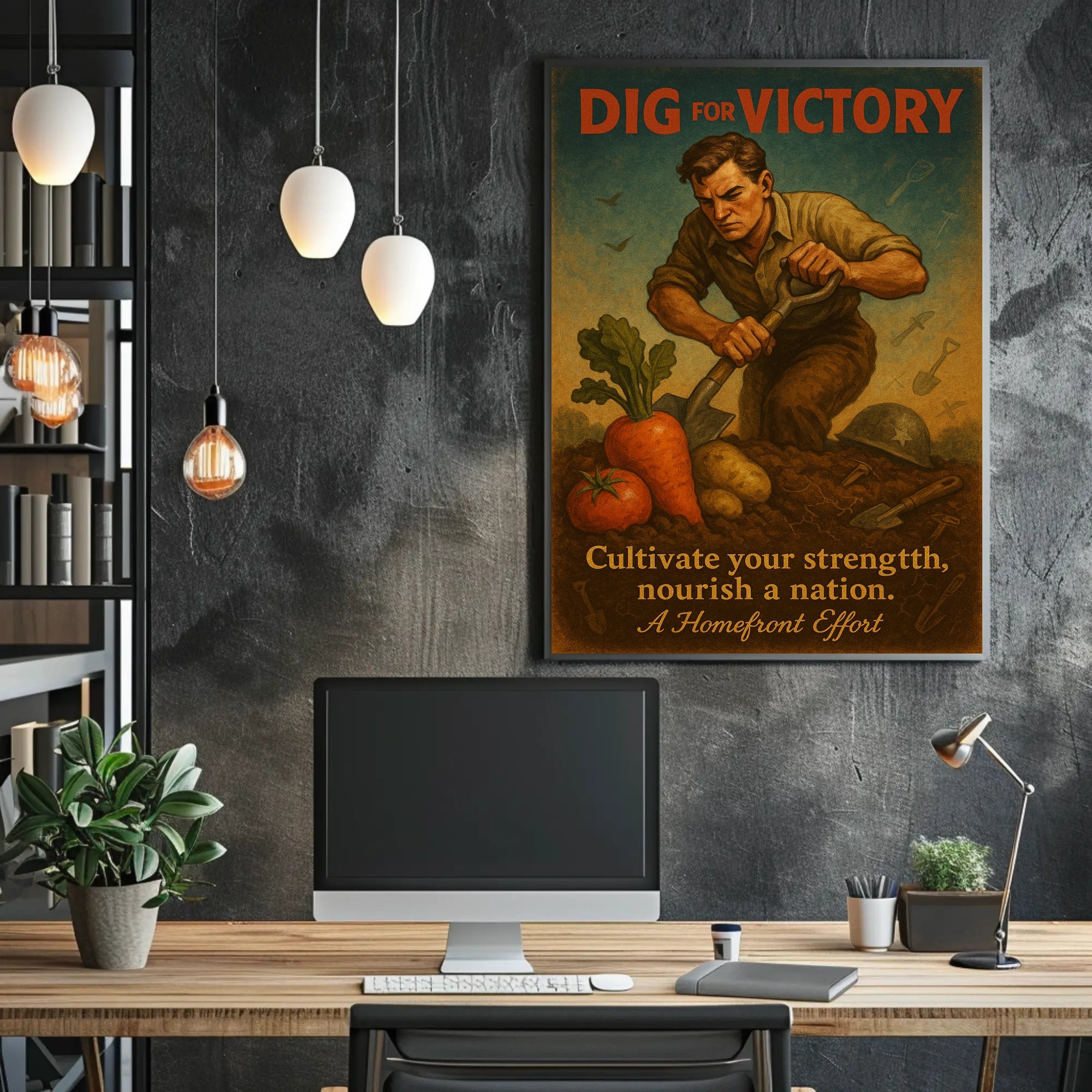 Dig for Victory WWII Propaganda Poster