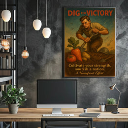 Dig for Victory WWII Propaganda Poster