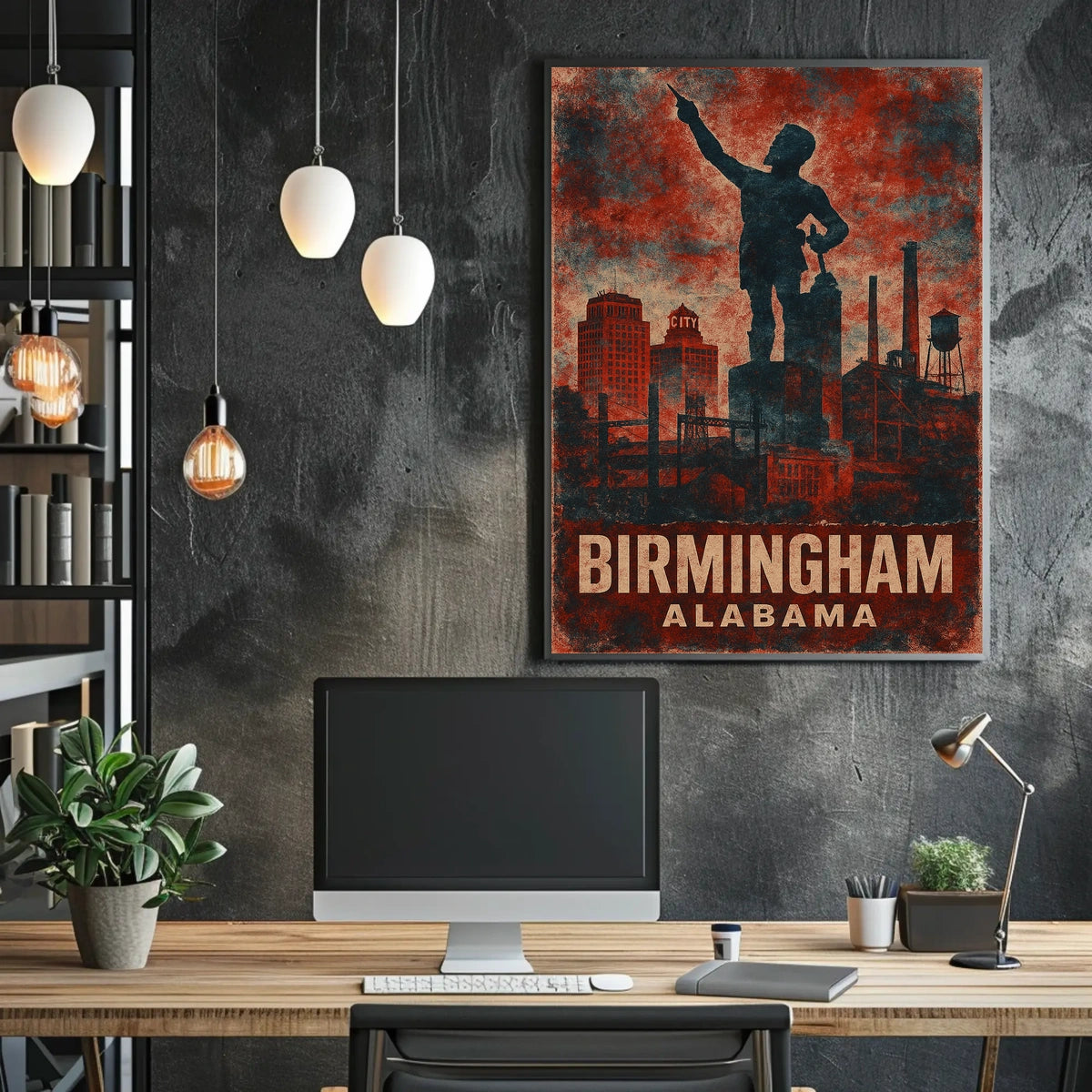 Birmingham, Alabama Industrial Poster