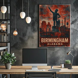 Birmingham, Alabama Industrial Poster