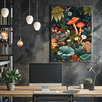 Enchanted Forest Flora William Morris Art Poster