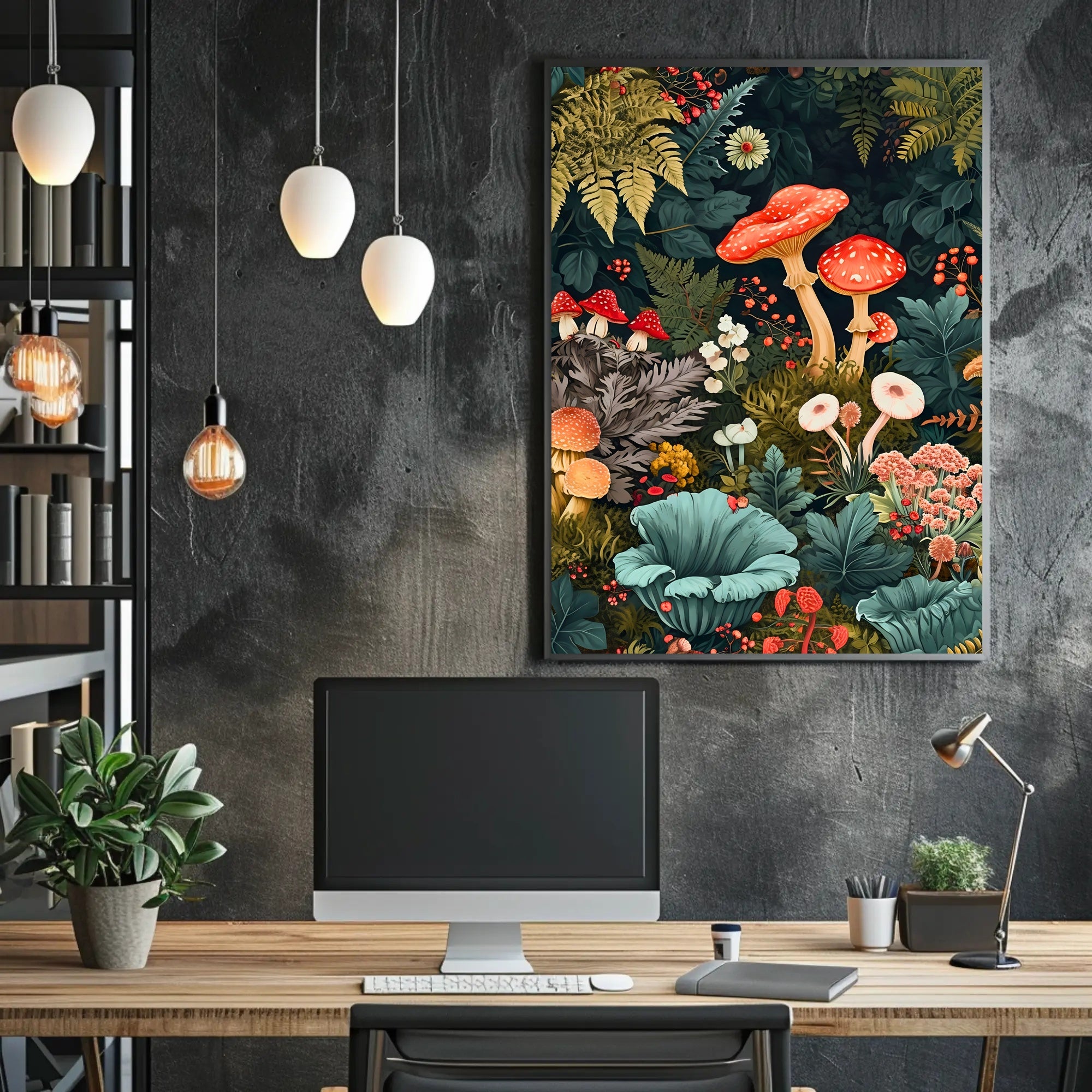 Enchanted Forest Flora William Morris Art Poster