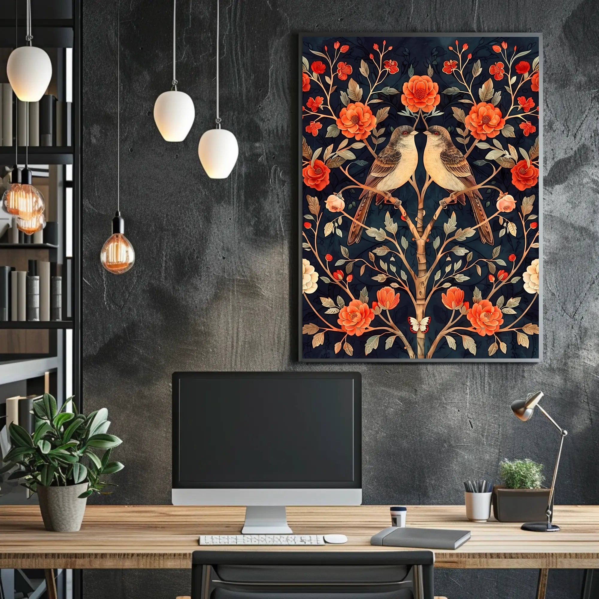 Floral Harmony Wall Art Print for Home Decor