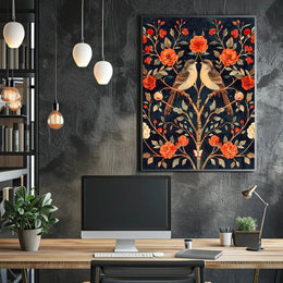 Floral Harmony Wall Art Print for Home Decor