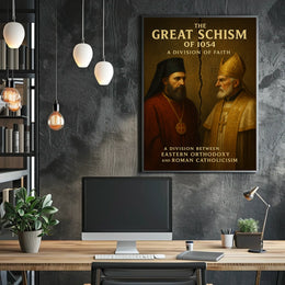 Great Schism Historical Division Educational or Infographic Poster