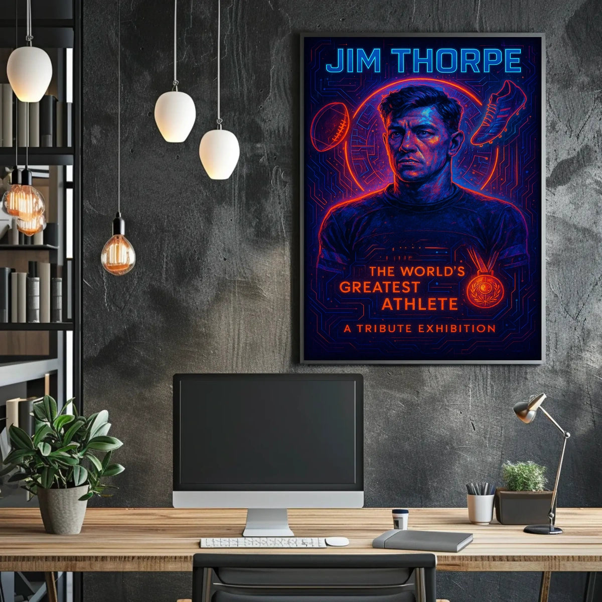 Jim Thorpe Legendary Athlete Poster