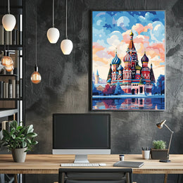 Saint Basil's Architectural Beauty Cultural or Heritage Poster