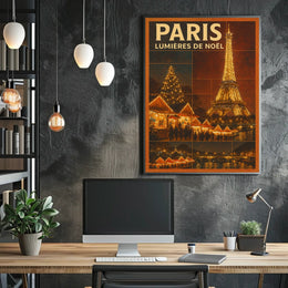 Paris Lumières De Noël Poster