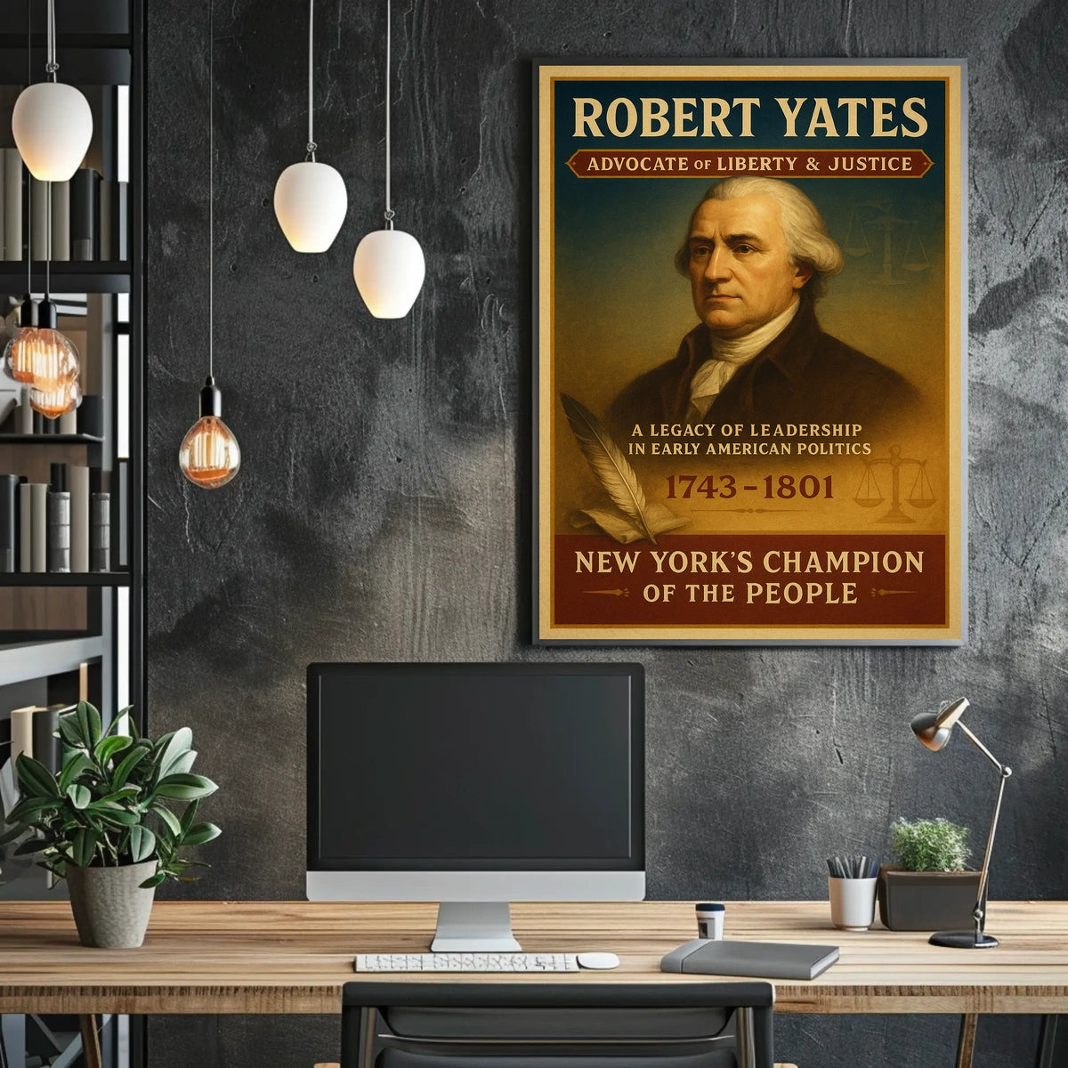 Robert Yates Historical Justice Portrait Poster