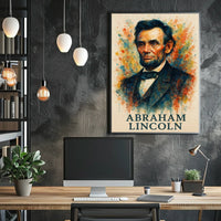 Historical Watercolor Portrait: Patriotic American Legacy