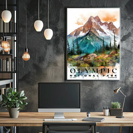 Olympic Watercolor Wall Art Poster