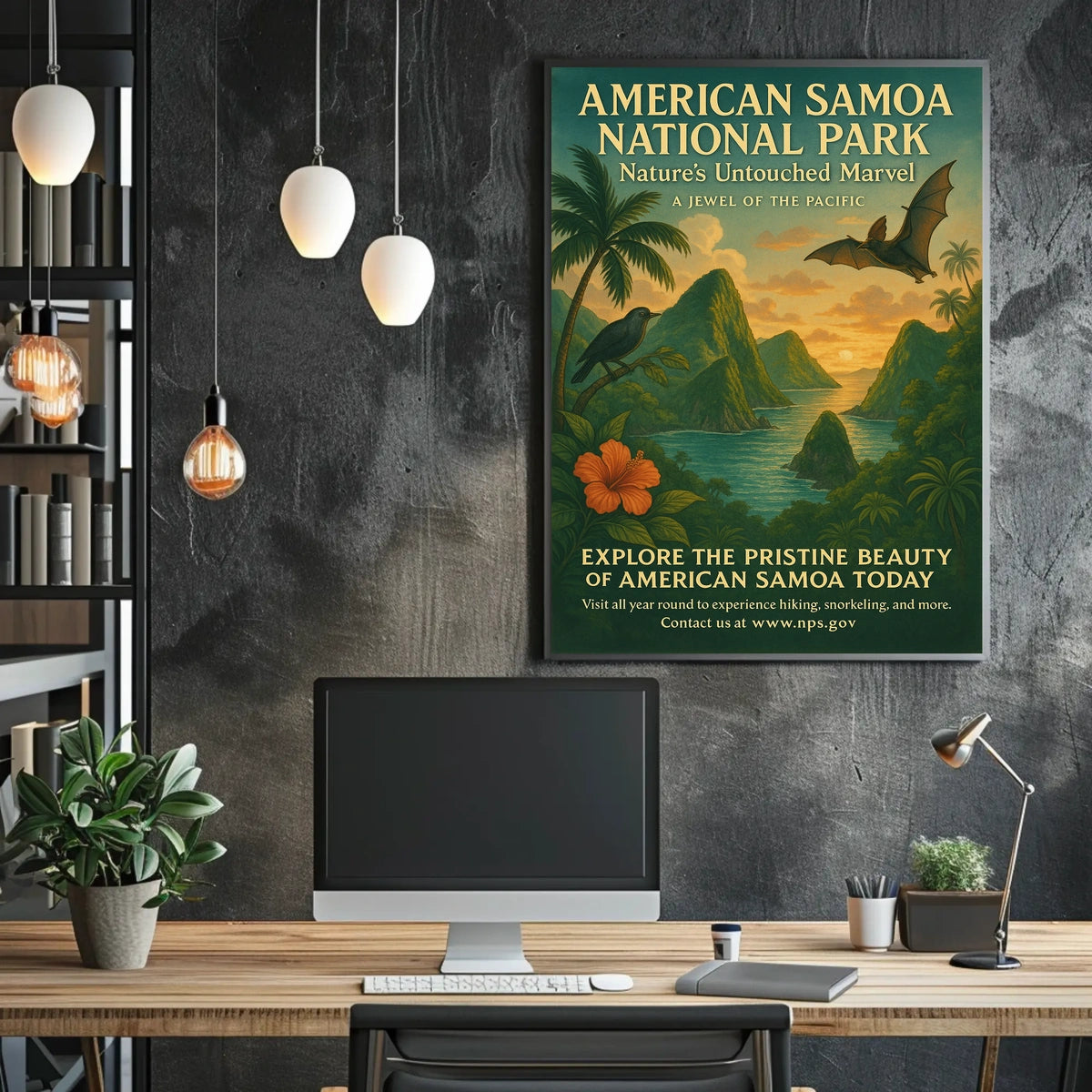 American Samoa National Park Natural Haven Poster