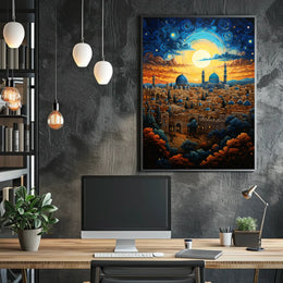 Middle Eastern Cityscape Cultural or Heritage Poster