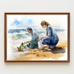 Beach Cleanup Effort Poster