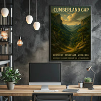Cumberland Gap Historic Passage Poster