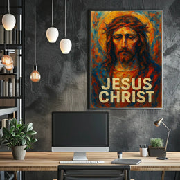 Jesus Christ Iconic Portrait Poster