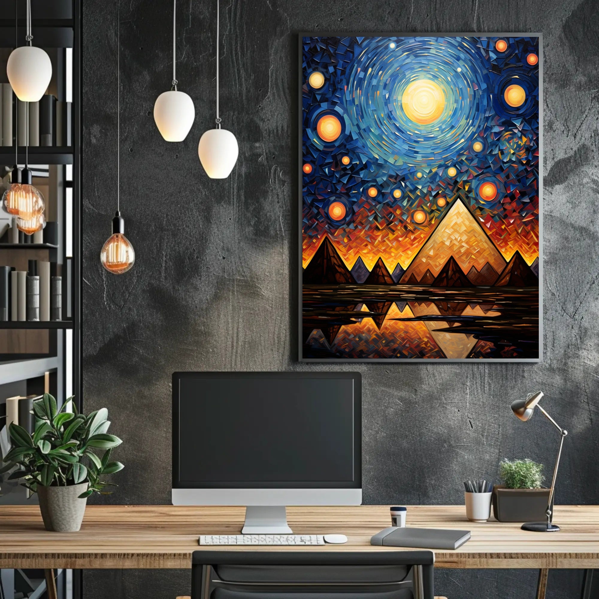 Celestial Pyramids Poster