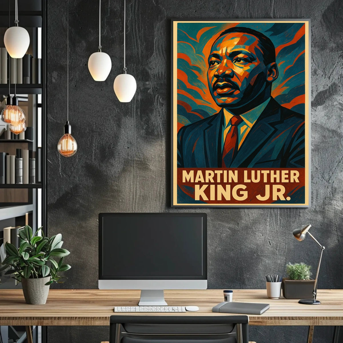 Martin Luther King Jr. A Visionary Poster