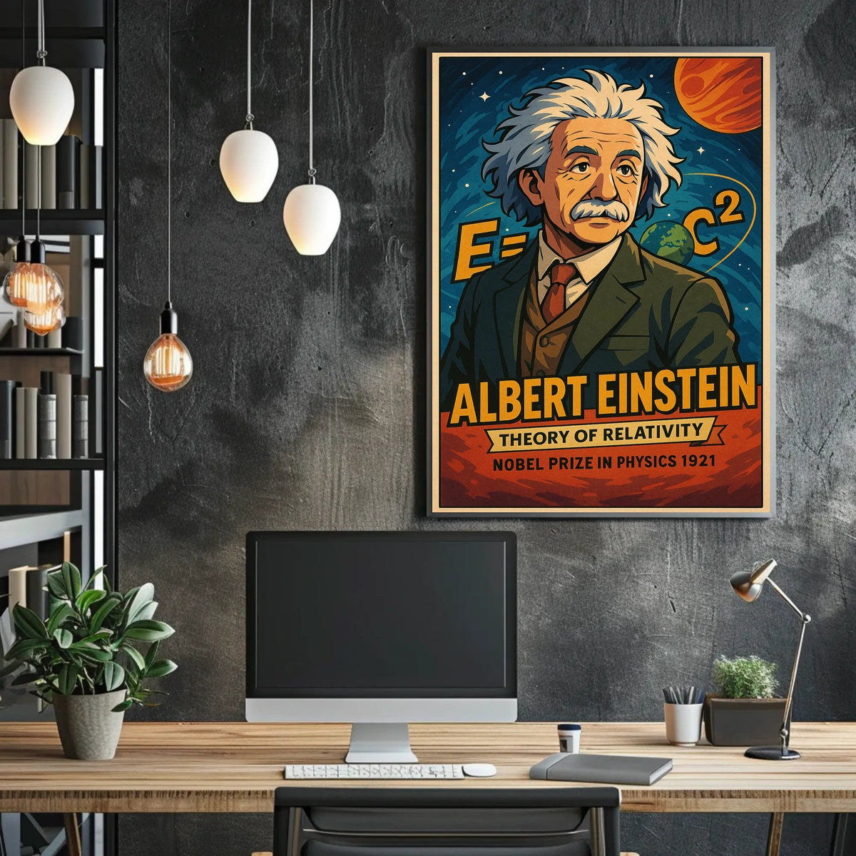 Albert Einstein Theory Of Relativity Poster