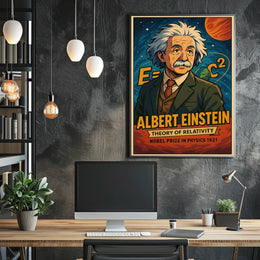 Albert Einstein Theory Of Relativity Poster