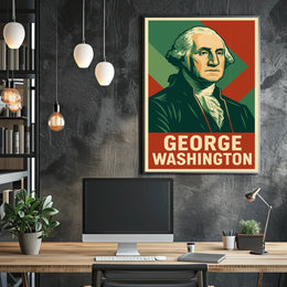 George Washington History Photography Realism Poster