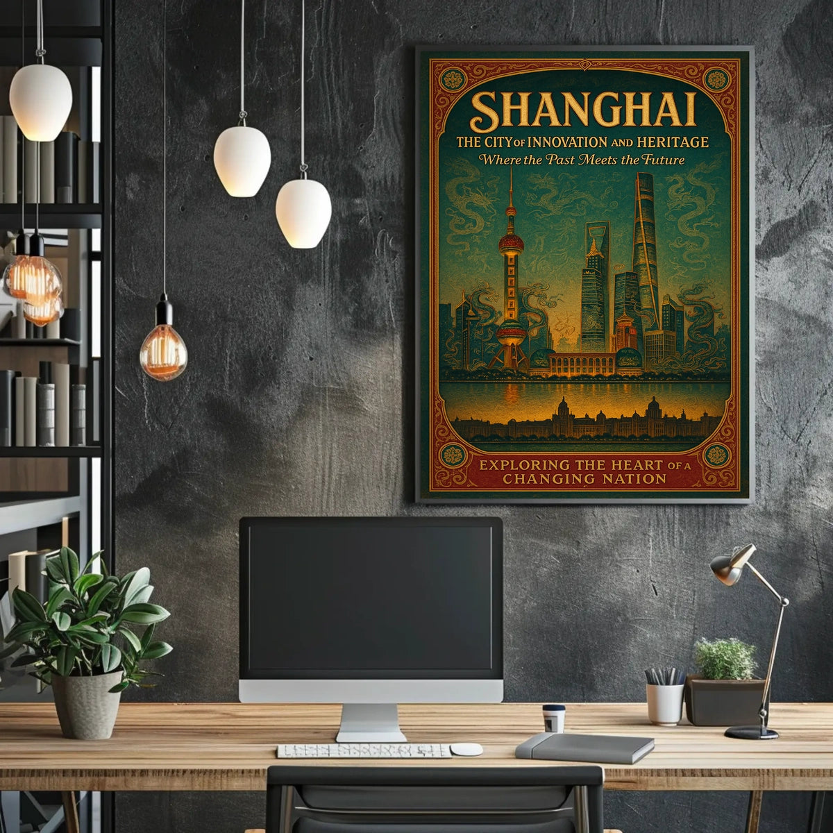 Shanghai The City of Innovation and Heritage Poster