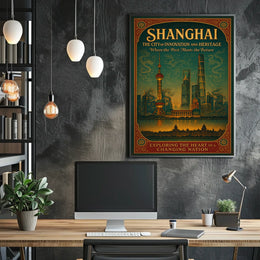 Shanghai The City of Innovation and Heritage Poster