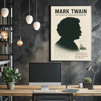 Mark Twain Vintage Inspiration Motivational or Quote Poster PosterGoat