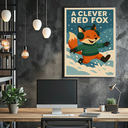A Clever Red Fox Poster