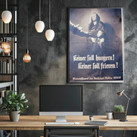 No One Should Go Hungry Or Cold Poster Art Print Decor PosterGoat