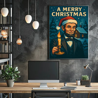 A Merry Christmas With A Presidential Poster