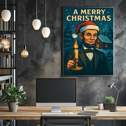 A Merry Christmas With A Presidential Poster