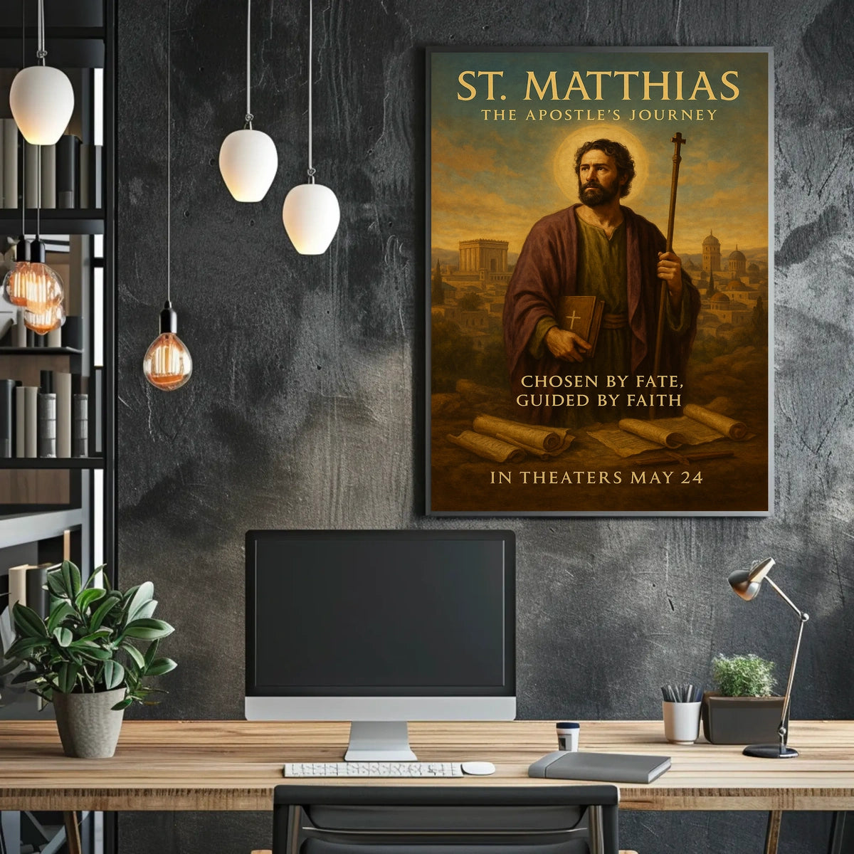 St. Matthias The Apostles Journey Poster