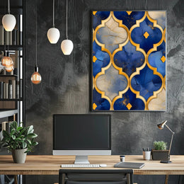 Ornate Geometric Luxury Wall Art Poster - Cultural Heritage