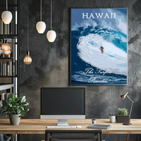 Hawaii Surf Adventure Sports Poster