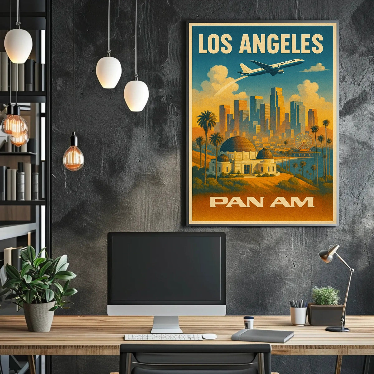 Los Angeles Pan Am Travel Poster
