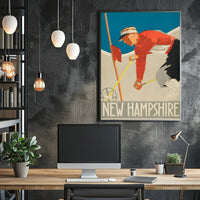 New Hampshire Ski Adventure Vintage Sports Poster PosterGoat