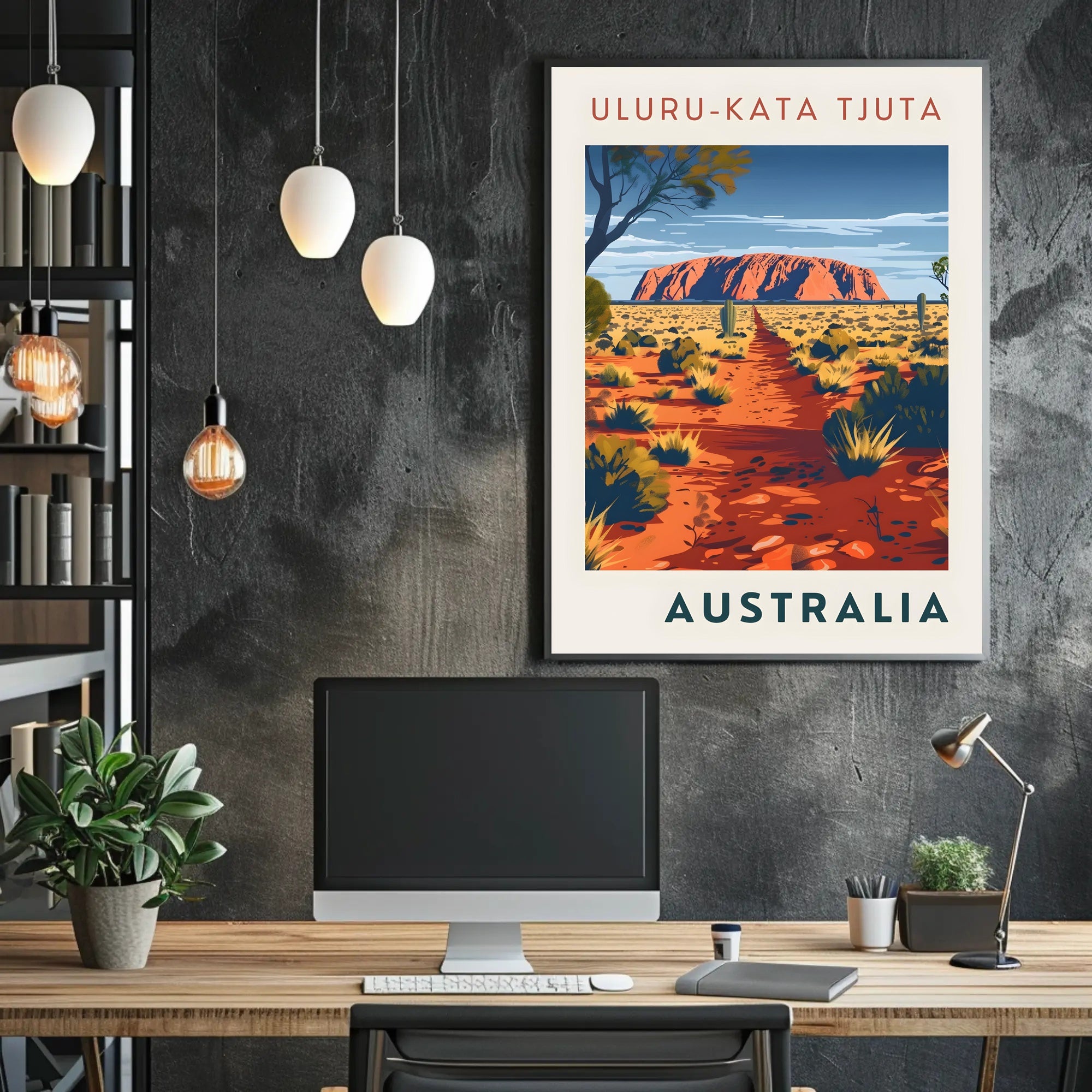 Uluru Outback Adventure Artwork National Park Poster