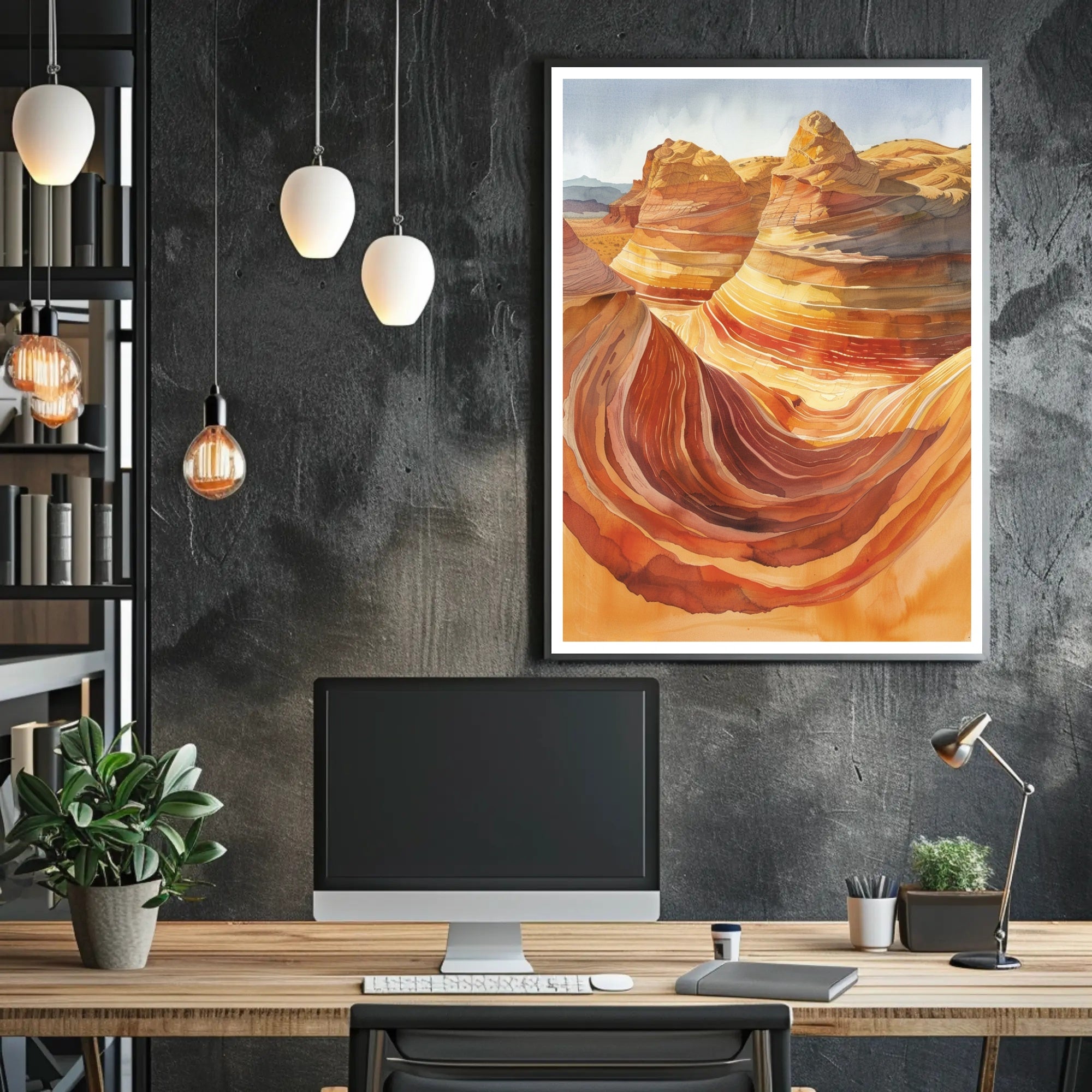 Desert Waves Poster PosterGoat