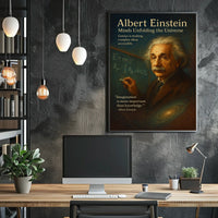 Albert Einstein Inspirational Science Poster Art Print