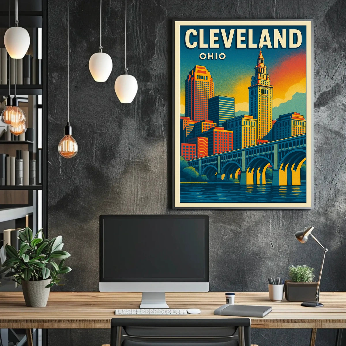 Cleveland Skyline Poster