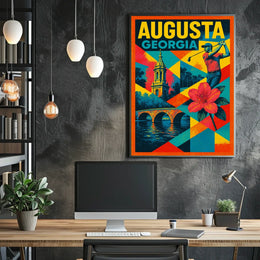 Augusta, Georgia A Vibrant Tribute Poster