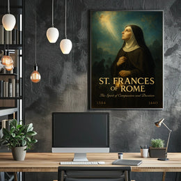 St. Frances of Rome The Spirit of Compassion and Devotion Poster
