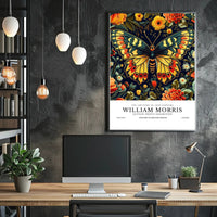 Butterfly Motifs in Art Nouveau Heritage Poster